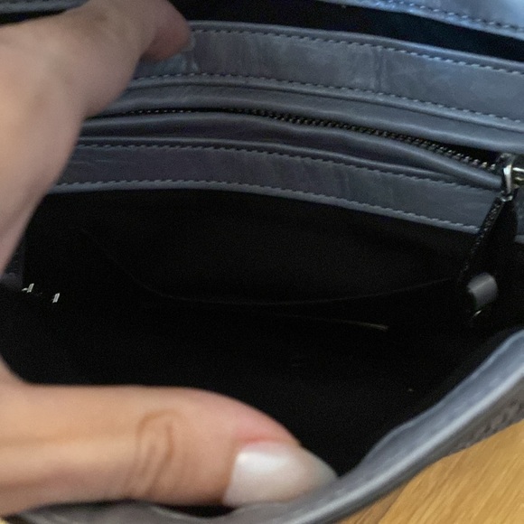 Rebecca Minkoff Gray Textured Shoulder Bag OS - Picture 7 of 10